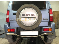 Защита заднего бампера (волна) d53 для Suzuki Jimny (2012-2018)