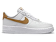 купить Кроссовки Nike Air Force 1 '07 женские Next Nature White Gold Suede