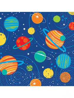 Салфетка Космос 25см 16шт/А