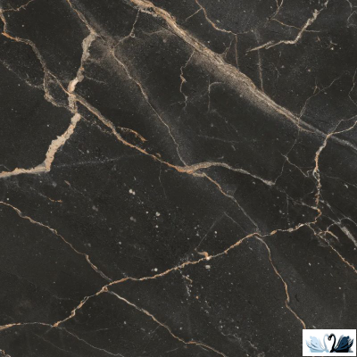 Керамогранит Eurotile Mirra Black Pol 60x60 см 7930138705320, черный, глянцевый