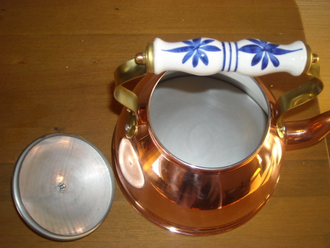 Медный чайник 1,7л Португалия (CopperCrafts) арт.7523