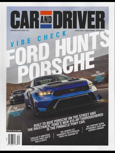 Car And Driver Magazine December 2025, Иностранные журналы об автомобилях автотюнинге, Intpressshop