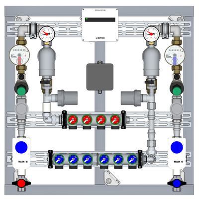 Готовый узел водоснабжения 1/2