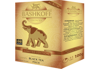Bashkoff Tea Чай Aurum Limited Edition PEKOE среднелистовой 200 г