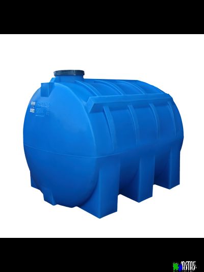Емкость 5000 литров горизонтальная  синяя