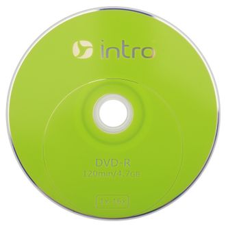 Носители информации DVD-R, 16x, Intro, Shrink/10, Б0016860