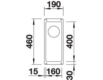 Мойка Blanco Subline 160-U отводная арматура InFino, 523397