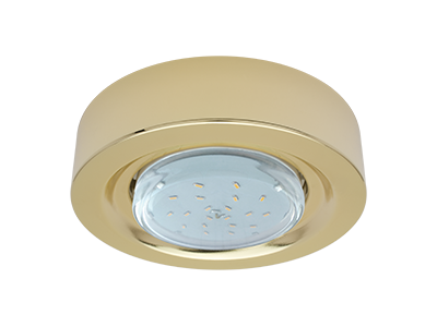 Светильник накладной Ecola GX53 FT3073 широкий золото 32Х130 FG5330ECB