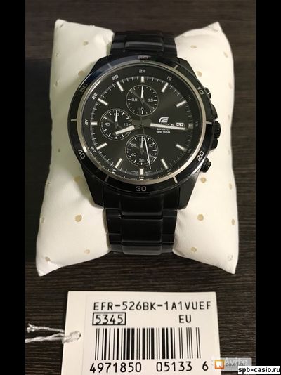 Часы Casio Edifice EFR-526BK-1A1VUEF