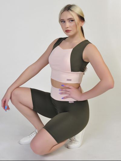 Топ 687-164 Хаки с пудрой