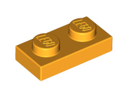 Plate 1 x 2, Bright Light Orange (3023 / 4215912 / 4645043 / 6028736)