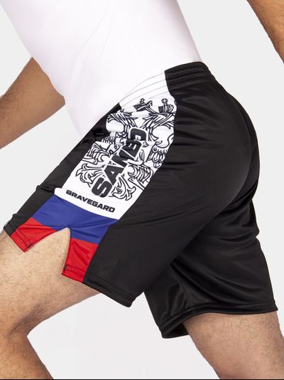 Шорты самбо BRAVEGARD ПАТРИОТ ЧЕРНЫЕ
