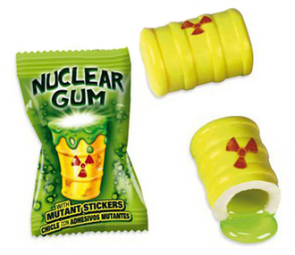 Жев. резинка Fini "Гигант Ядерный взрыв" с наклейками!!! с нач. лимон-лайм 14гр х 50шт