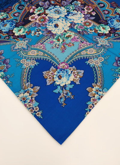 Павловопосадский платок Времена года. Зима 709-13