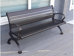 Садовая скамья Sorrento из алюминия.фото №1