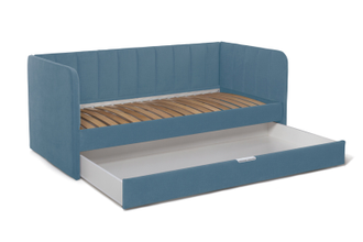 Кровать мягкая в ткани микровелюр (цвет 017) 90*180