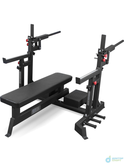 Скамья для жима пауэрлифтерская с механизмом подъёма штанг BRONZE GYM PARTNER AL-321