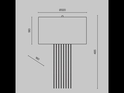 Настенный светильник (бра) Impressive, MOD151WL-01G