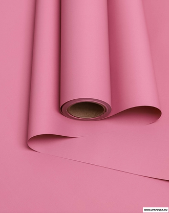 Пленка матовая Пастель 50см х 10м, розовый пыльный