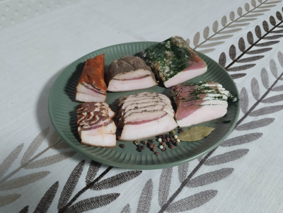 Сало соленое ассорти из 3х видов с доставкой на дом | Ферма СытникЪ