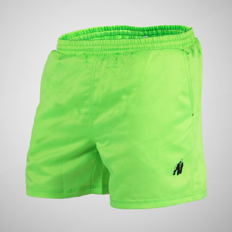 Шорты короткие Gorilla wear зеленый неон