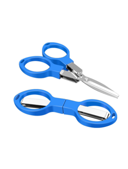 Ножницы складные синие (пластик) 5шт.
