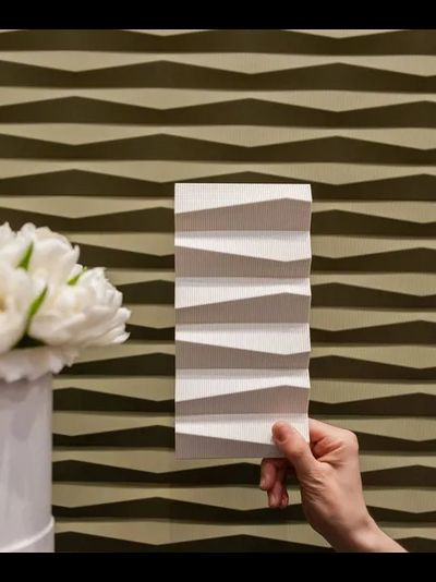 Декоративная стеновая рифленая 3D панель из полиуретана Orac Decor W112 RIDGE