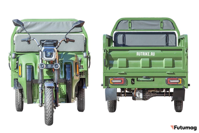 Грузовой электротрицикл Rutrike Маяк 1600 60V1000W зеленый