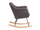 Кресло-качалка DOBRIN KIARA, серая ткань (LAR-106D-26)