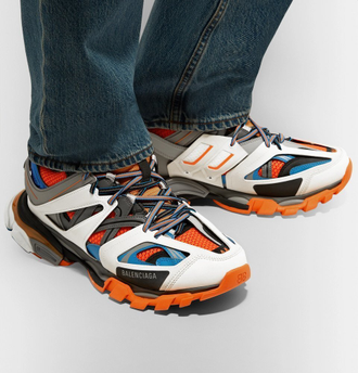 Balenciaga track white orange blue outlet