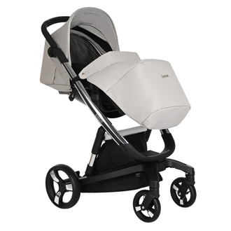 Коляска 2в1 ibebe i-stop Ткань Beige, CHROME рама