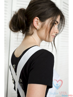 Фартук белый IvaMed с карманами