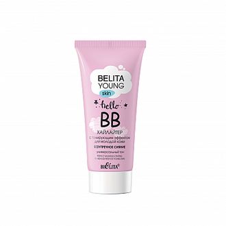 БЕЛИТА BELITA YOUNG SKIN ВВ-хайлайтер с тонирующим Эффектом для молодой кожи Безупречное сияние 30мл