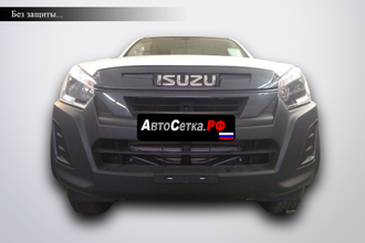 Premium защита радиатора ISUZU D-MAX (2019-2021) из 2-х частей