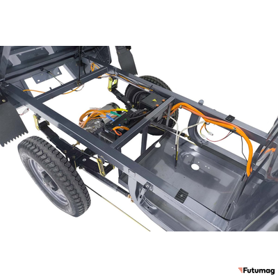 Грузовой электротрицикл Rutrike КАРГО Кабина Дуал NEXT 72V 2000W синий