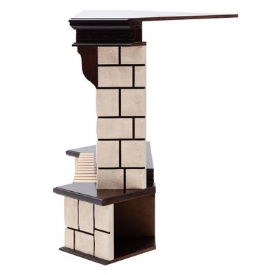 Угловой электрокамин Stone AO с очагом Sparta 25.5 LED