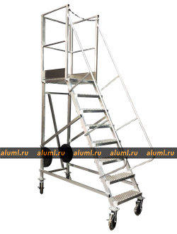 Лестница с площадкой ЛС-2.0 с ПВЛ с пригрузом