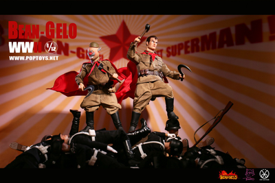 Красноармеец-рабочий Кайл - Коллекционная ФИГУРКА 1/12 Bean Gelo Series The working class soldier Kyle (BGS017) - POPTOYS