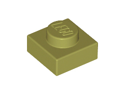 Plate 1 x 1, Olive Green (3024 / 6031105 / 6058245)
