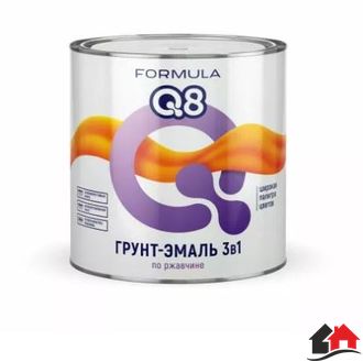 ГРУНТ-ЭМАЛЬ 3в1 по ржавчине «Формула Q8» 2.7 кг