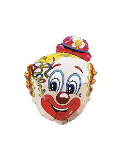Шар 30"/76 см "Голова клоуна В, Цветок"