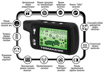 Брелок сигнализаций Tomahawk TZ-9010 купить в Чебоксарах