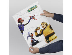 Плакат вертикальный Робики №5