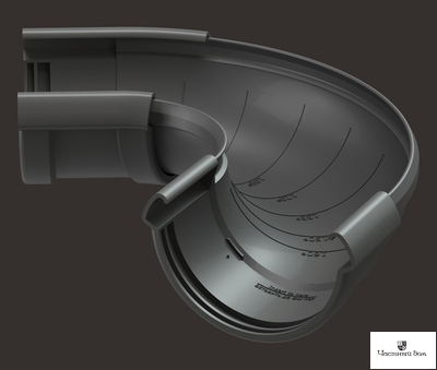 Угловой элемент желоба регулируемый LUX