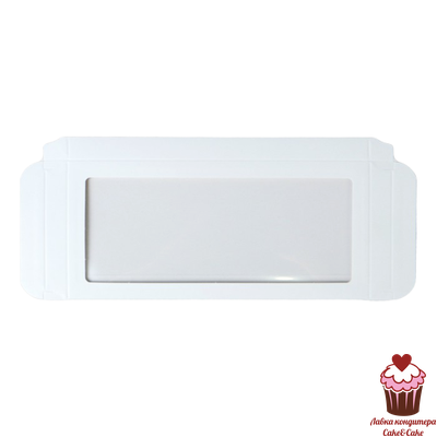 Упаковка под плитку шоколада Белая 17х8 см
