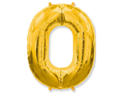 Фольгированная цифра-Золотая