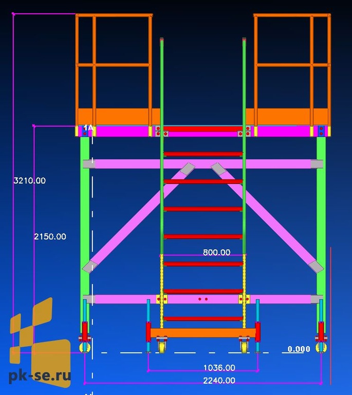 Авиационные стремянки трапы и платформы - Площадка передвижная ...