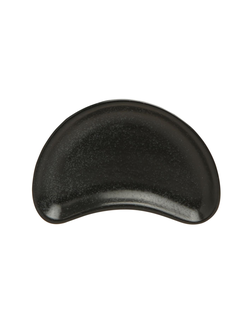 Мини-соусник полумесяц 7х11 см фарфор цвет чёрный