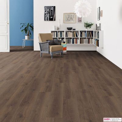 Ламинат Haro Tritty 100 Дуб Контура Дымчатый 538697 32 класс толщина 8 мм с фаской 1.98 м2