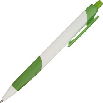 Ручка шариковая Attache Symbol, бело зеленый корпус, 12 штук в упаковке (синяя)